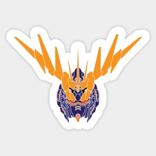 Japanese Mech Suit Mecha Robot Banshee Head Sticker